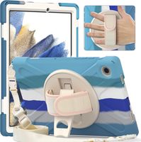 Etui do Samsung Galaxy Tab A8 10.5" z Paskiem na Ramię Niebieskie