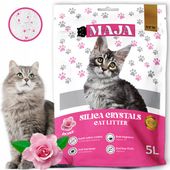 Żwirek silikonowy MAJA 5L zapachowy RÓŻA