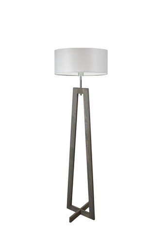 Lampa podłogowa BALI  abażur walec brązowy E27 na Arena.pl