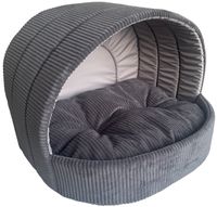 Legowisko Posłanie Buda PIES-KOT grafit-szary sztruks Rozmiar L