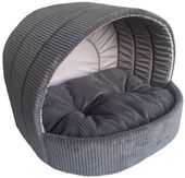 Legowisko Posłanie Buda PIES-KOT grafit-szary sztruks Rozmiar L