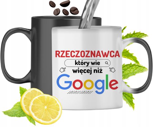 Kubek Magiczny Dla Rzeczoznawcy Zmieniający Kolor Z Nadrukiem Ze Zdjęciem na Arena.pl