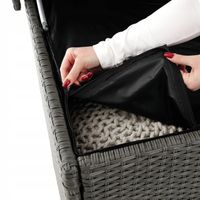 Skrzynia ogrodowa 146cm 740 L skrzynie na poduszki schowek balkon pokrowiec