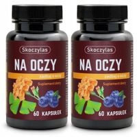 2x Skoczylas NA OCZY Luteina Zeaksantyna Borówka Miłorząb 60 kapsułek