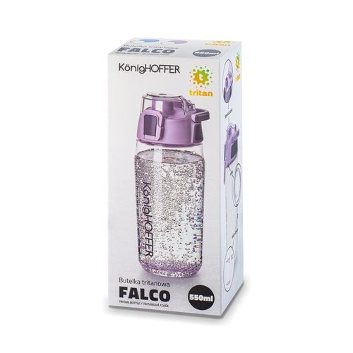 BIDON tritanowa butelka na wodę DLA DZIECKA 0.55L FIOLETOWA Falco na Arena.pl