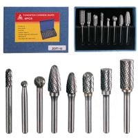 frezy do metalu widiowe komplet 8szt trzpień 6mm zestaw do spawów spoin