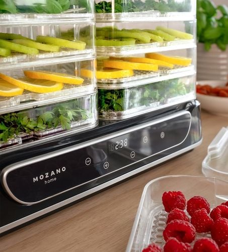 DUŻA SUSZARKA DO GRZYBÓW OWOCÓW WARZYW ZIÓŁ 6 SIT MOCNA 550W ZESTAW na Arena.pl