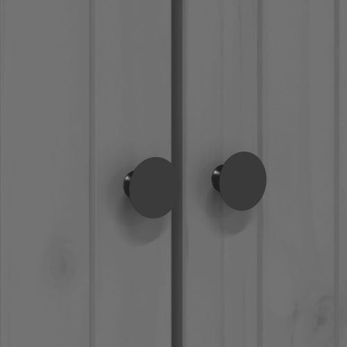 Biblioteczka BODO, szara, 82x40x173 cm, lite drewno sosnowe na Arena.pl