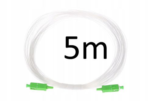 NIEWIDZIALNY światłowód, patchcord SC/APC LSZH 5M na Arena.pl