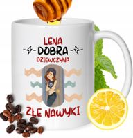 Kubek Dla Leny Koleżanki Przyjaciółki Żony Prezent Z Nadrukiem Biały 330Ml