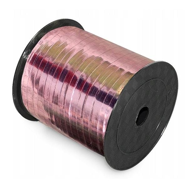 WSTĄŻKA DO BALONÓW METALICZNA ROSE GOLD 250M PARTY zdjęcie 2