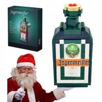 Klocki 3D butelka Jagermeister model dekoracja kolekcjonerski dla dorosłych