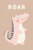 Plakat 40x60cm Wzory dla Dzieci, Dziewczynki i Chłopca - Roar