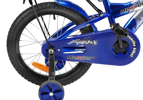 Rower 16 MEXLLER BMX sreb/nieb. + koszyk na Arena.pl