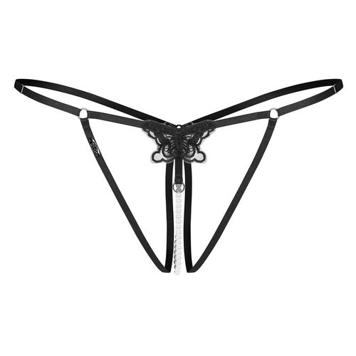 Otwarte stringi z perełkami Obsessive Selisme Crotchless Thong S/M na Arena.pl