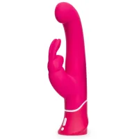 happy rabbit g-spot pink - masażer punktu g z podwojnym systemem wibracji