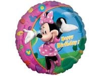 Balon foliowy „Minnie - Happy Birthday”, 45 cm (18 cali) [balon na hel]