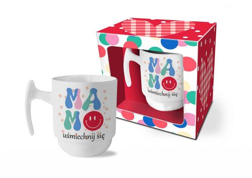 kubek matowy 310ml MAMO UŚMIECHNIJ SIĘ na Arena.pl