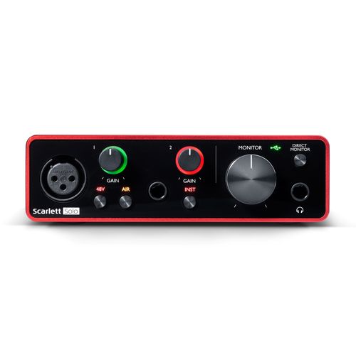 Interfejs audio Focusrite Scarlett Solo 3rd Gen USB XLR Jack 6,3 mm na Arena.pl