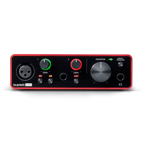 Interfejs audio Focusrite Scarlett Solo 3rd Gen USB XLR Jack 6,3 mm zdjęcie 2