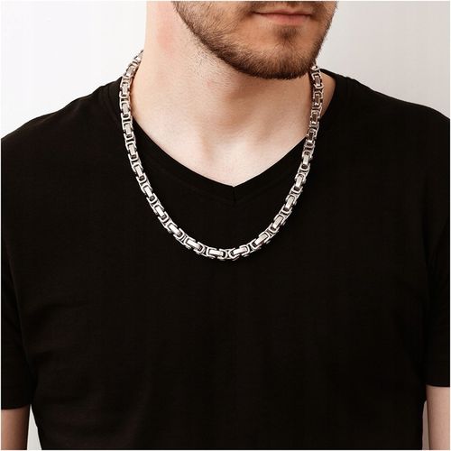 Łańcuszek męski naszyjnik splot królewski stal chirurgiczna gruby BLINGART na Arena.pl