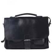 Torba na ramię skórzana KEMER B 890/JUCHT Czarna