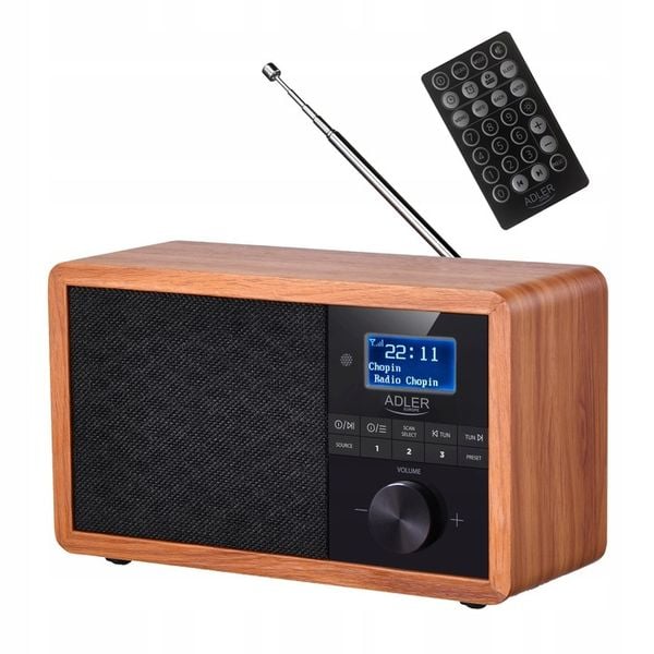 Radio Kuchenne Retro Bluetooth Fm Dab+ Usb Lcd Moc zdjęcie 3