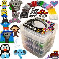 Prasowanka Koraliki Do Prasowania Kreatywny DUŻY Zestaw 9000 El Kuferek