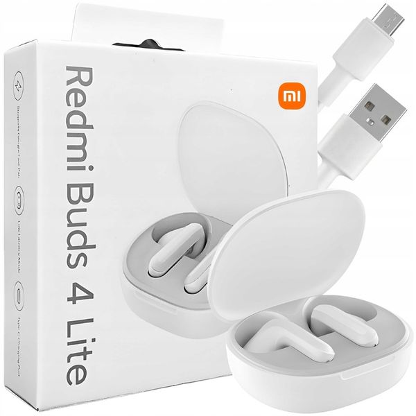 SŁUCHAWKI BEZPRZEWODOWE DOUSZNE XIAOMI REDMI BUDS 4 LITE + etui ładujące zdjęcie 5