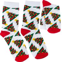 BAWEŁNIANE SKARPETKI ŚWIĄTECZNE WZORY SKARPETY ŚWIĘTA NA MIKOŁAJKI CHOINKA