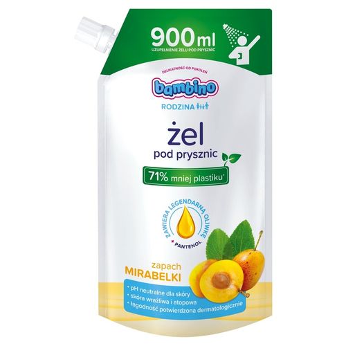 BAMBINO Żel pod prysznic Mirabelka zapas 3x 900ml na Arena.pl