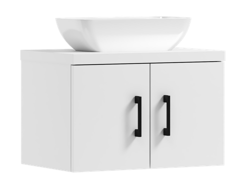 Szafka łazienkowa wisząca MARKUS 60 biała z umywalką Lara (W2) na Arena.pl
