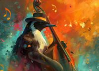 Plakat 35x25cm Pingwinia Nuta