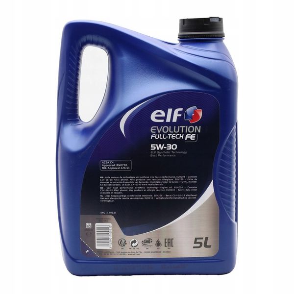 Olej Silnikowy Elf Evolution Full-Tech FE 5w30 5L zdjęcie 3