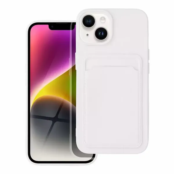 Futerał CARD CASE do IPHONE 14 biały zdjęcie 1
