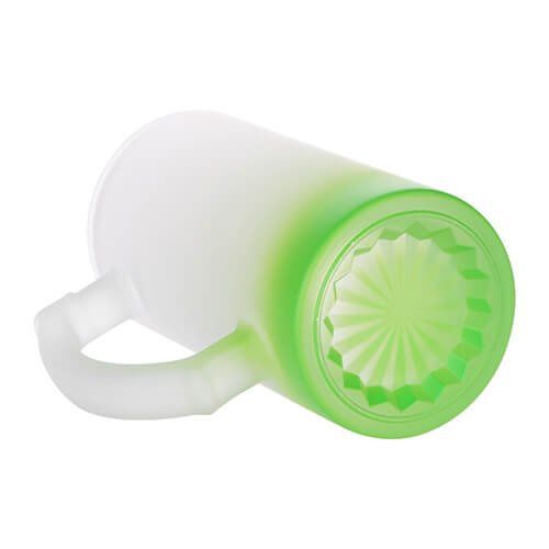 Kufel szklany szroniony 470 ml do sublimacji - zielony gradient na Arena.pl