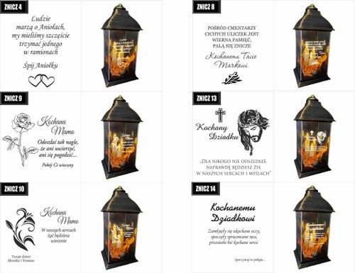 ZNICZ LAMPION z GRAWEREM dla Ojca Chrzestnego na Arena.pl