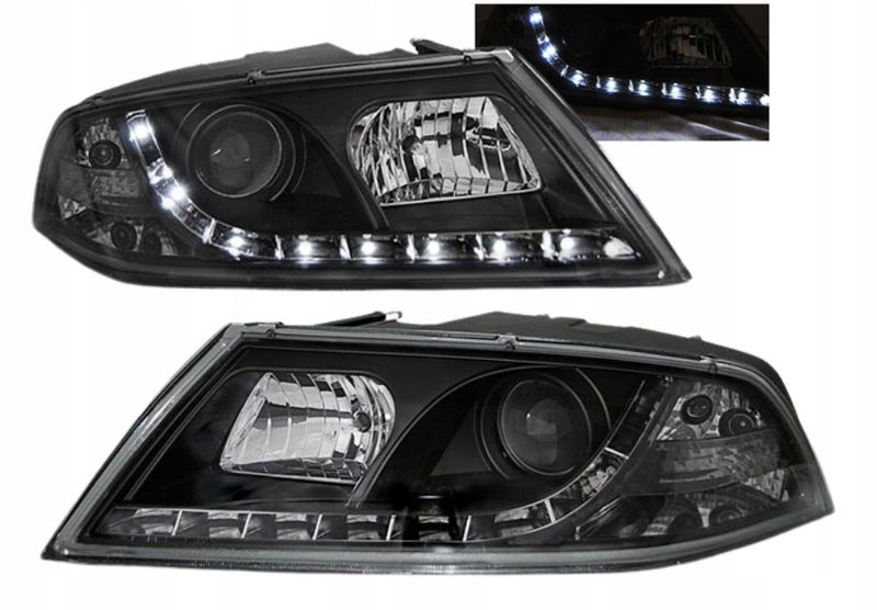 REFLEKTORY LAMPY Do SKODA OCTAVIA II 2 OD 2004 DO 2008 R H7 DAYLIGHT BLACK zdjęcie 1
