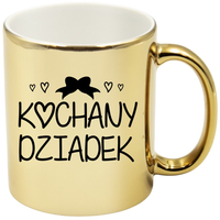KUBEK ZŁOTY PREMIUM PREZENT DZIEŃ DZIADKA RÓŻNE WZORY DZIADEK