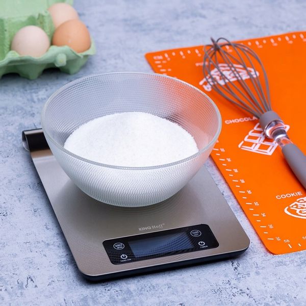 Waga Kuchenna Elektroniczna z WIESZAKIEM reling Prcyzyjna SREBRNA 5kg Timer zdjęcie 3