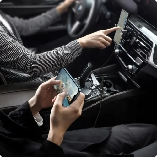 BASEUS TRANSMITER FM BLUETOOTH ŁADOWARKA SAMOCHODOWA 2x USB AUX SD 2.1A na Arena.pl