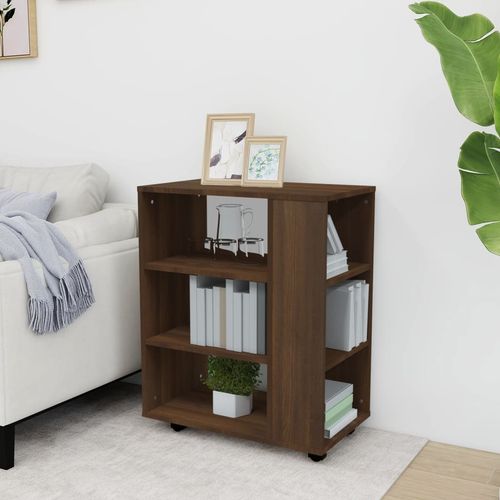 Szafka na kółkach, brązowy dąb, 60x35x75 cm na Arena.pl