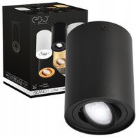 OPRAWA NATYNKOWA HALOGENOWA TUBA RUCHOMA GU10 CZARNA EDO