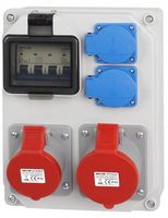 ROZDZIELNICA ROZDZIELNIA BUDOWLANA ZABEZPIECZONA 32A 4P 16A 4P 2X 230V