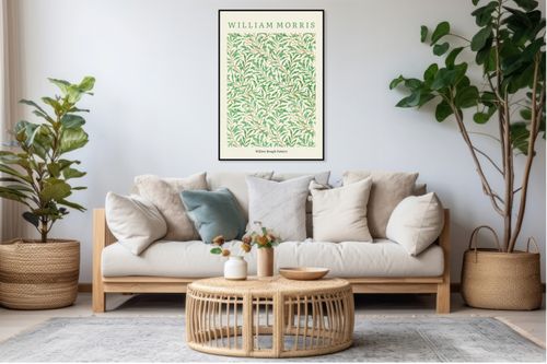Plakat 50x70cm Design Willow Bough Pattern, Morris Vintage do Salonu na Arena.pl