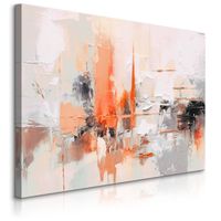 Obraz Na Płótnie Do Salonu Imitacja Farby Malarstwo Abstrakcja 90cm x 60cm