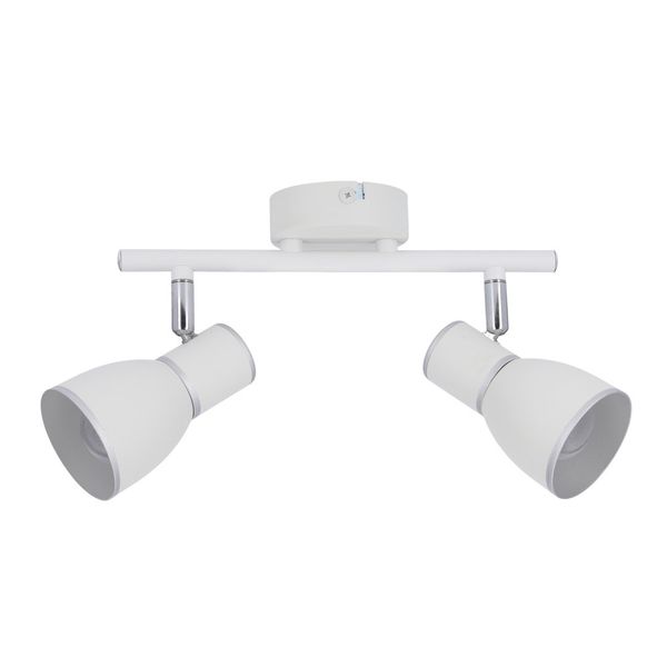 Fido listwa 2x40W E14 biały+chrom zdjęcie 3