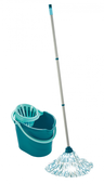 LEIFHEIT MOP SZNURKOWY Z WIADREM WYCISKACZEM WIRÓWKĄ 12L DRĄŻKIEM 120 CM