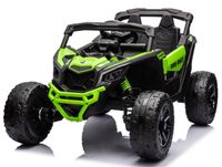 Buggy Can-am Licencja 4x200W 24V Ekoskóra Piankowe Koła Zielony