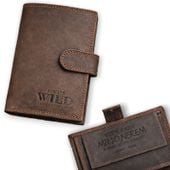 Skórzany PORTFEL męski ALWAYS WILD prezent dla męża GRAWER